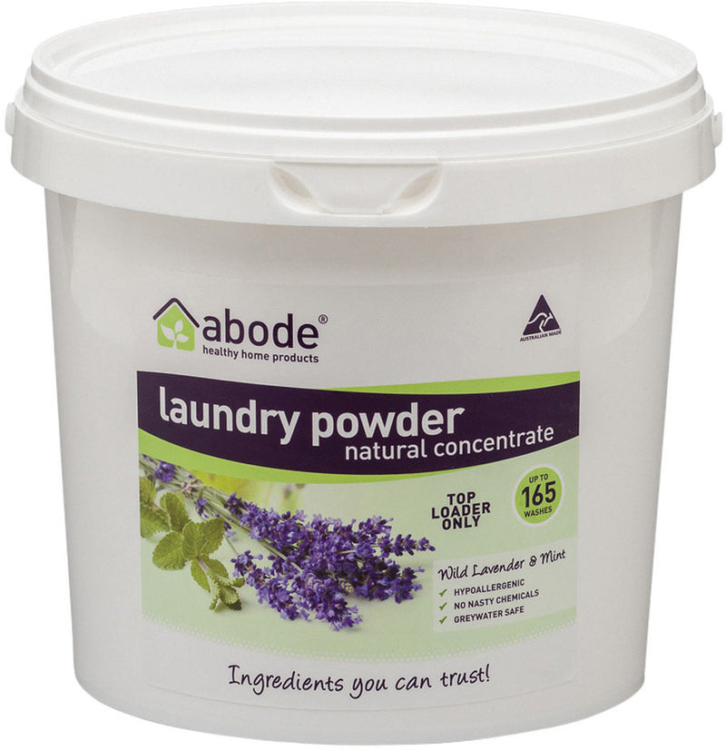 Abode Laundry Powder (Front & Top Loader) Wild Lavender & Mint Bucket 4kg