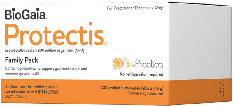 Bio-Practica BioGaia Protectis Chewable (Strawberry) 100 Tablets