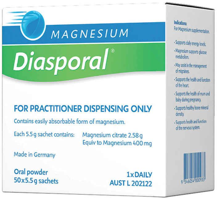Bio-Practica Magnesium Diasporal Sachets 5.5g x 50 Pack