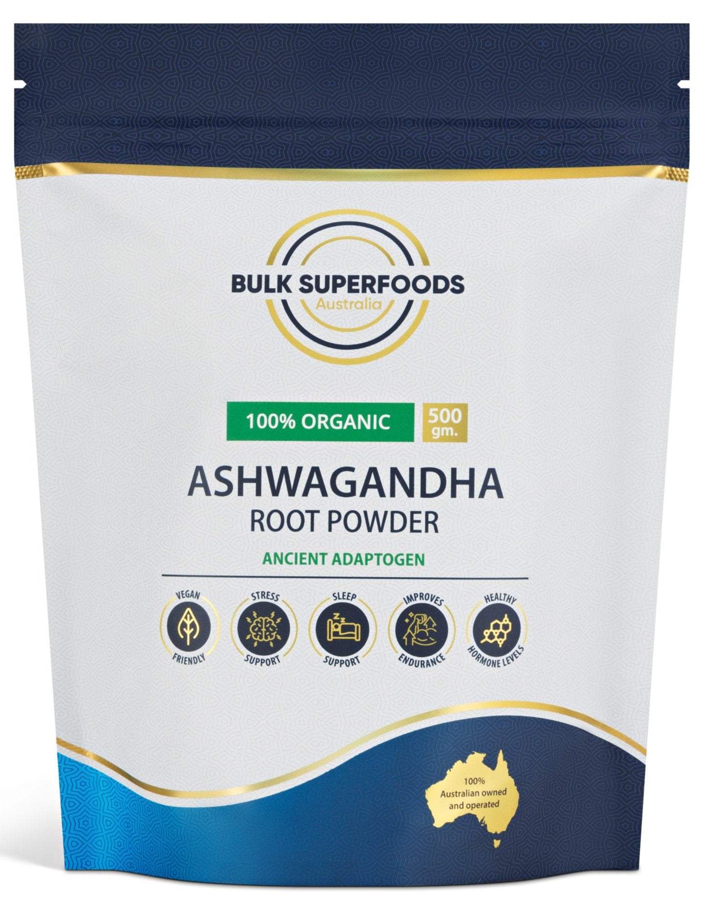 Organic Ashwagandha Root Powder 500G By Bulk Superfoods Health Co organic-ashwagandha-root-powder-500g-by-bulk-superfoods-health-co