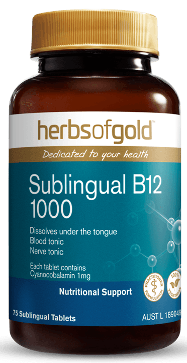 Herbs of Gold Sublingual B12 1000 - Health Co