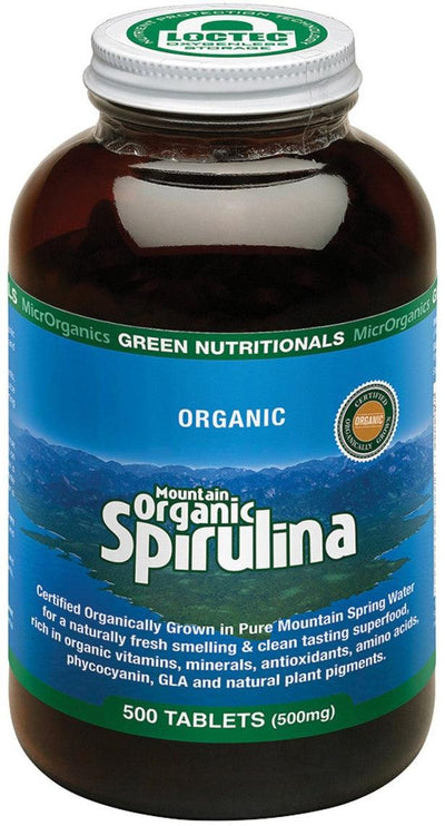 Green Nutritionals Mountain Organic Spirulina Tablets - Health Co