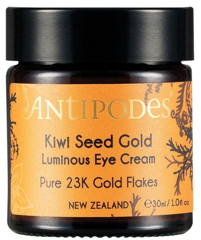 Kiwi Seed Gold Luminous Eye Cream 30ml By Antipodes - Health Co