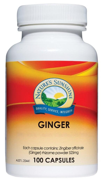 Nature Sunshine Ginger 525mg - Health Co