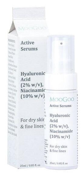 Hyaluronic Acid (2% W/V), Niacinamide (10% W/V) Active Serum 25ml By MooGoo - Health Co