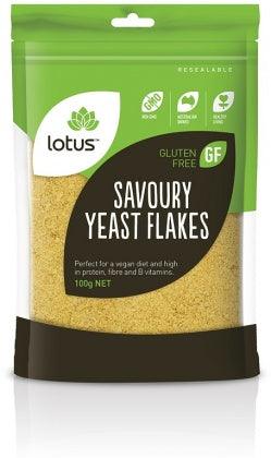 Lotus Savoury Yeast Flakes G/F 100gm - Health Co