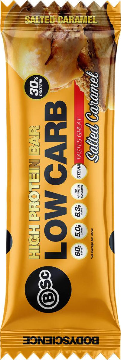 BSC High Protein Low Carb Bars - Salted Caramel - Health Co