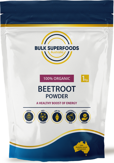 Organic Beetroot Powder 1Kg by Bulk Superfoods