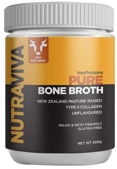 NutraViva NesProteins Bone Broth Beef Pure Unflavoured 300g - Health Co