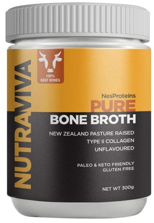 NutraViva NesProteins Bone Broth Beef Pure Unflavoured 300g - Health Co