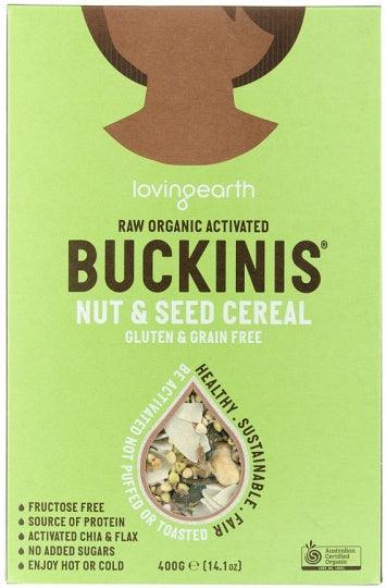 Loving Earth Raw Organic Buckinis - Nut & Seed Cereal G/F 400g by Loving Earth - Health Co