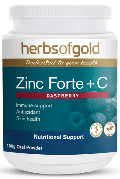 Herbs of Gold Zinc Forte + C - Health Co