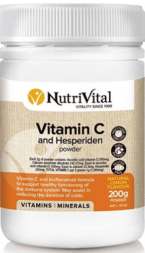 Nutrivital Vitamin C & Hesperidin Powder 200g - Health Co