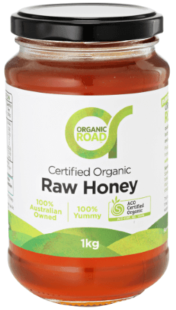Certified Organic Raw Aust Honey 1kg By Organic Road - Health Co