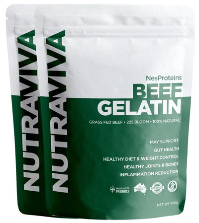 NutraViva Beef Gelatin Bundle 450g - Health Co