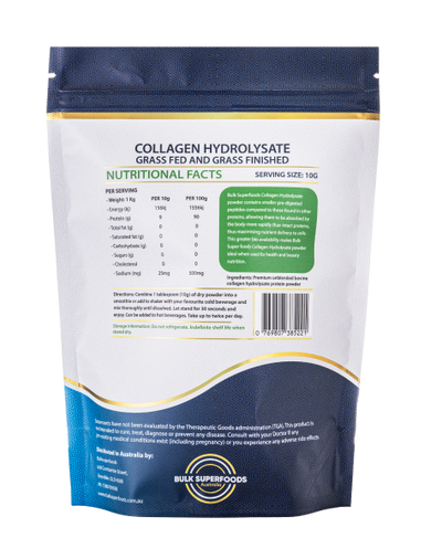 Grass Fed Collagen 500g by Bulk Super Foods