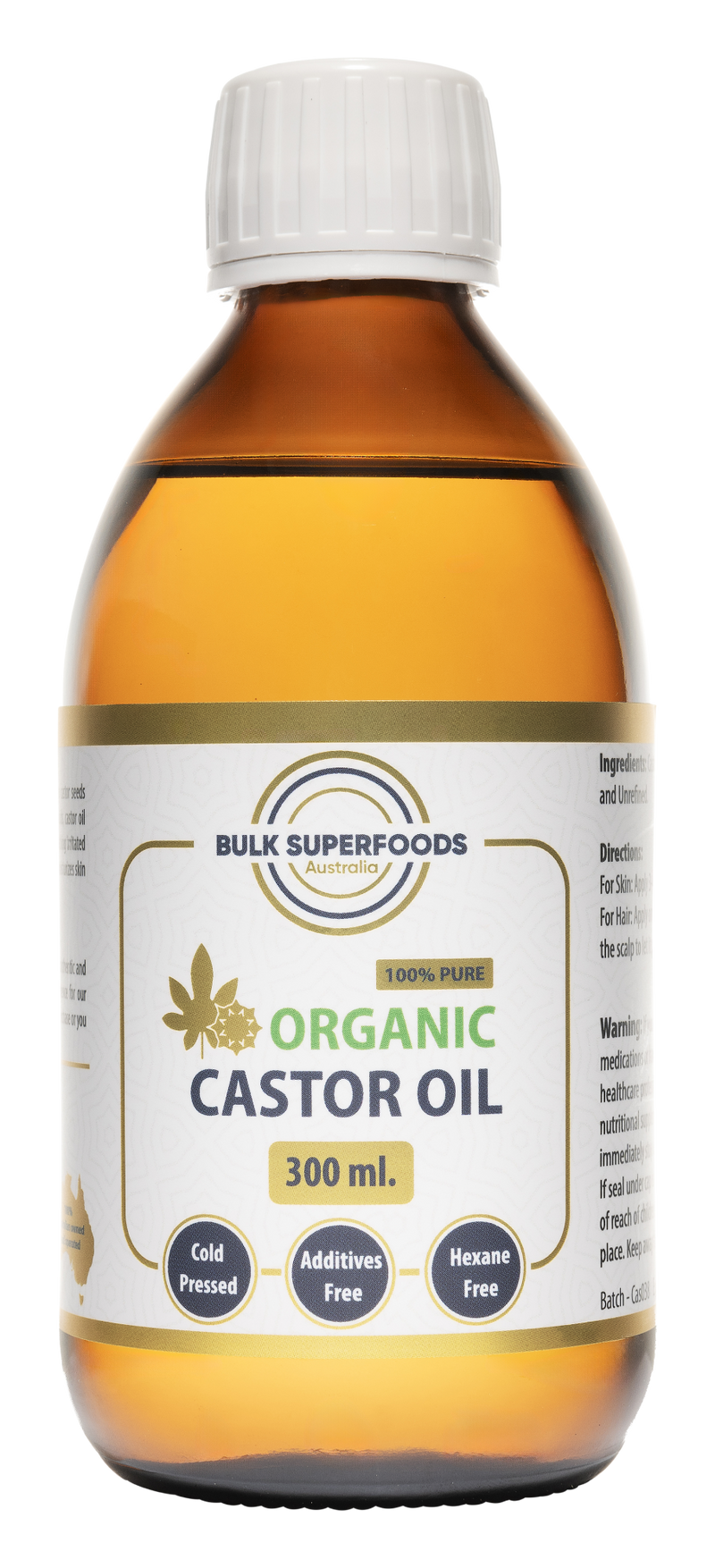 Organic Castor Oil by Bulk Super Foods
