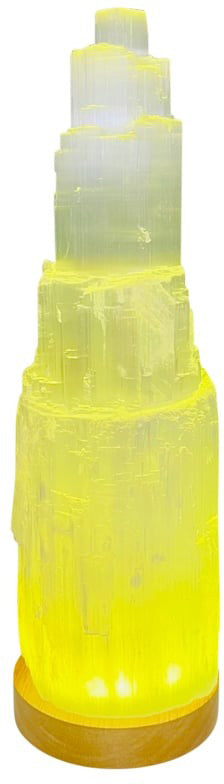 SaltCo Selenite Lamp Colour-Changing LED Small (15-20cm)
