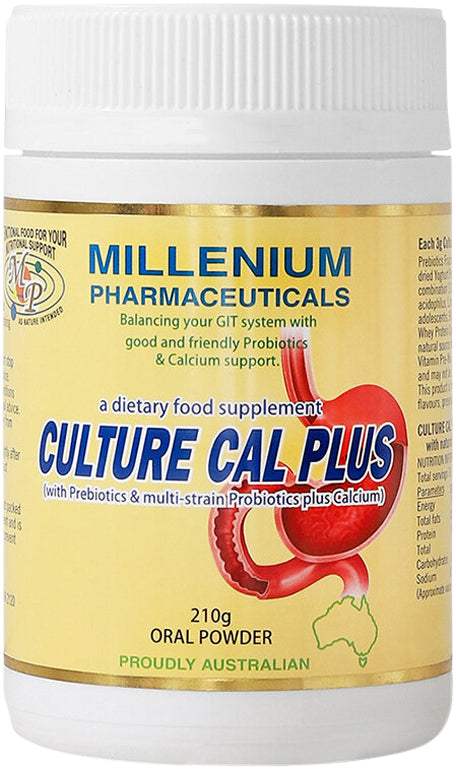 Millenium Pharmaceuticals Culture Cal Plus Oral Powder 210g – Health Co