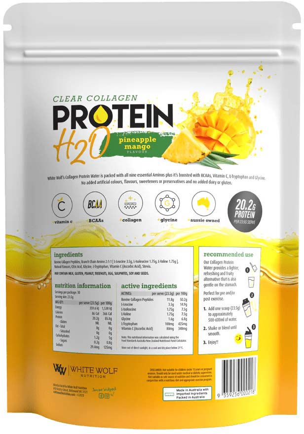 WWN Protein H20 Mango Pineapple 705g