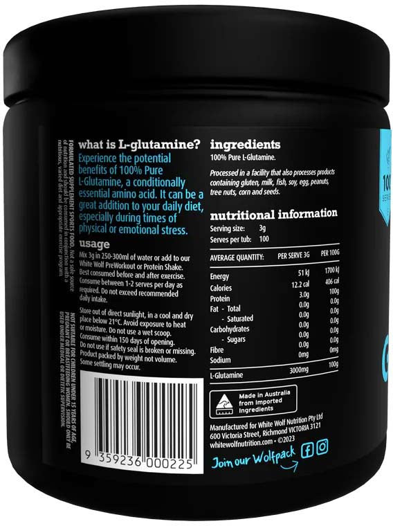 WWN Glutamine 100 serves 300g