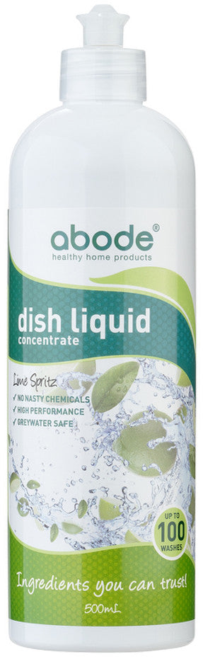 Abode Dish Liquid Concentrate Lime Spritz 500ml