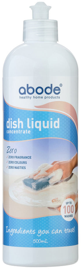 Abode Dish Liquid Concentrate Zero 500ml