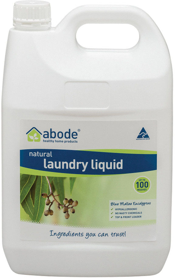 Abode Laundry Liquid (Front & Top Loader) Blue Mallee Eucalyptus 4L