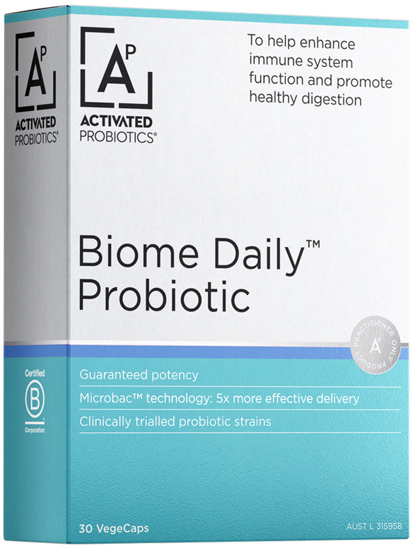 Activated Probiotics Biome Daily Probiotic 30 Veg Capsule