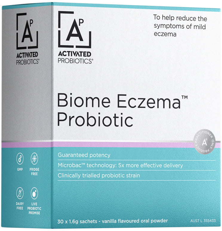 Activated Probiotics Biome Eczema Probiotic Vanilla Sachets 1.8g x 30 Pack