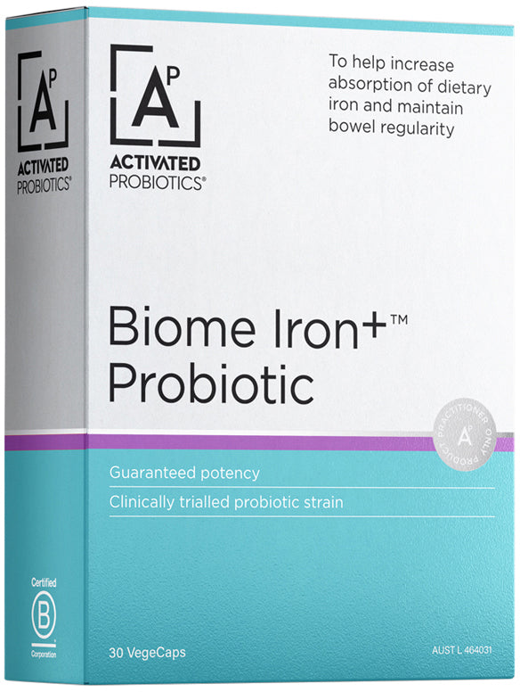 Activated Probiotics Biome Iron+ Probiotic 30 Veg Capsule