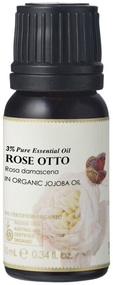 Ausganica Organic Essential Oil Dilution Rose Otto 3% In Jojoba 10ml