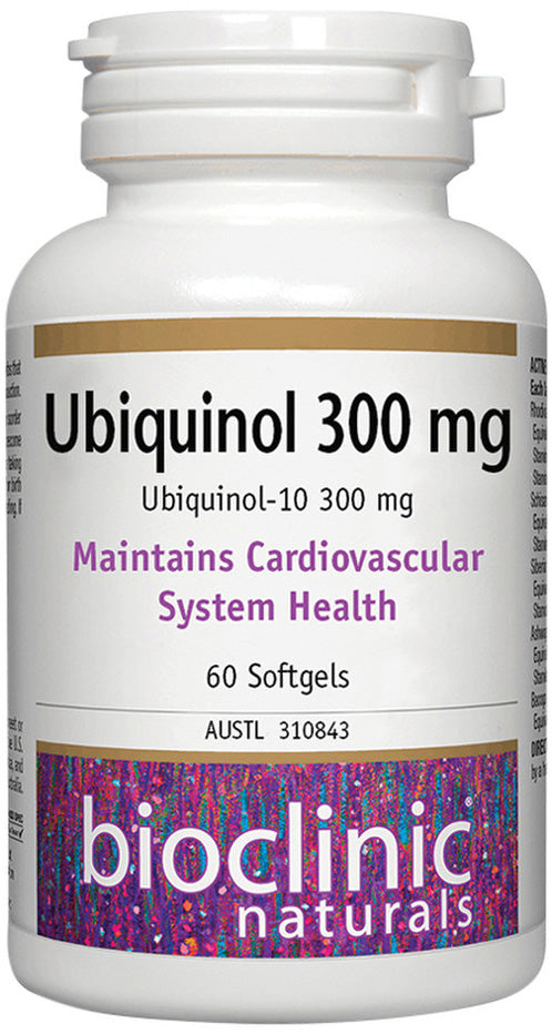 Bioclinic Naturals Ubiquinol 300mg 60 Capsules