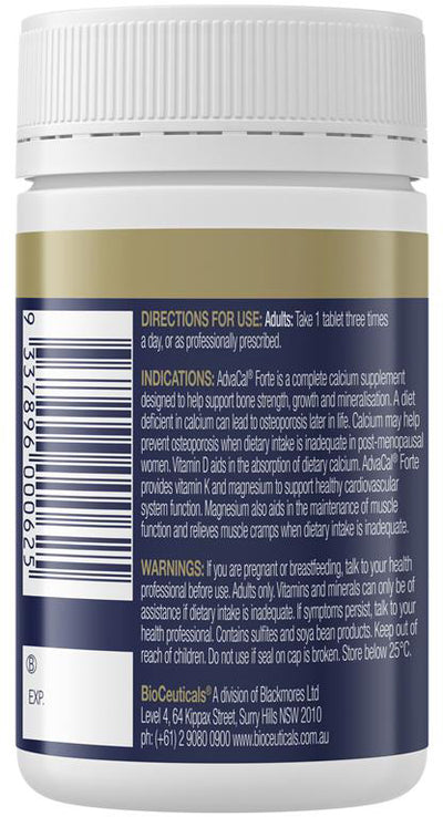 BioCeuticals AdvaCal Forte 90 Film Coated Tablets