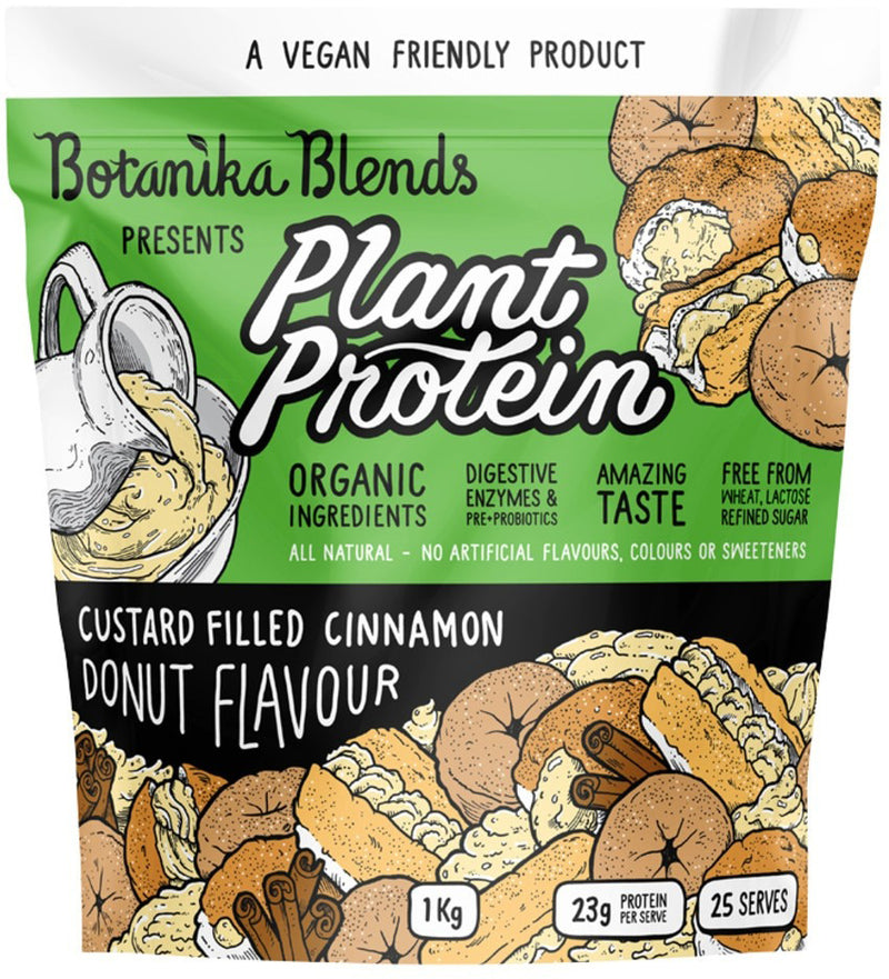 Botanika Blends Plant Protein Custard Filled Cinnamon Donut 1kg
