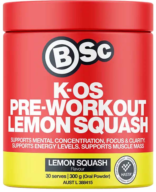 BSC K-OS Pre-Workout Lemon Squash 300g