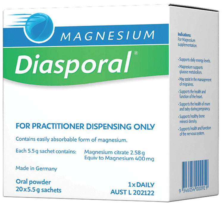 Bio-Practica Magnesium Diasporal Sachets 5.5g x 20 Pack