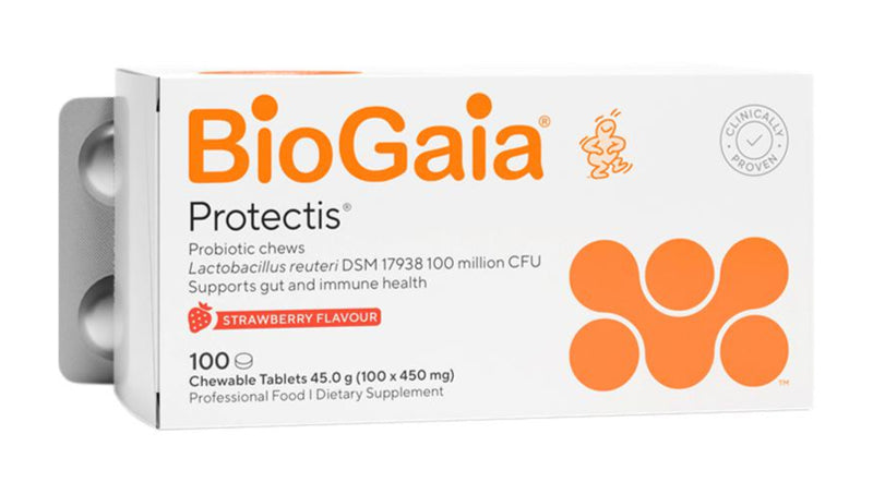 Bio-Practica BioGaia Protectis Chewable (Strawberry) 100 Tablets