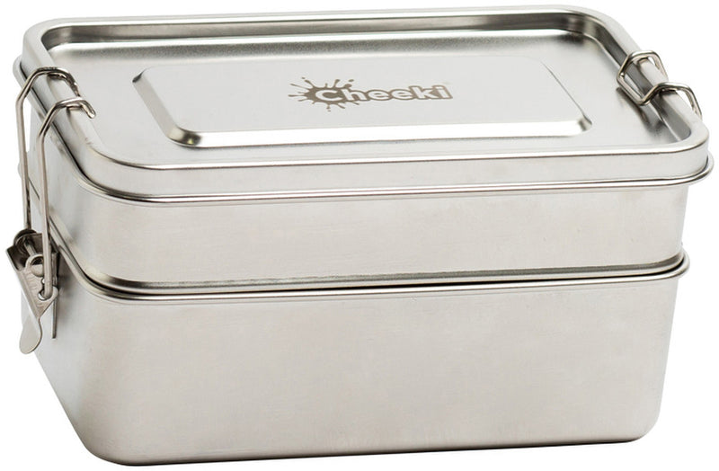 Cheeki Stainless Steel Lunch Box Double Stack 1.2L