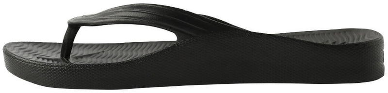 Cheeki Arch Support Thongs Black Womens Size