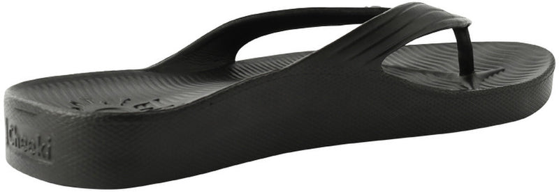Cheeki Arch Support Thongs Black Womens Size