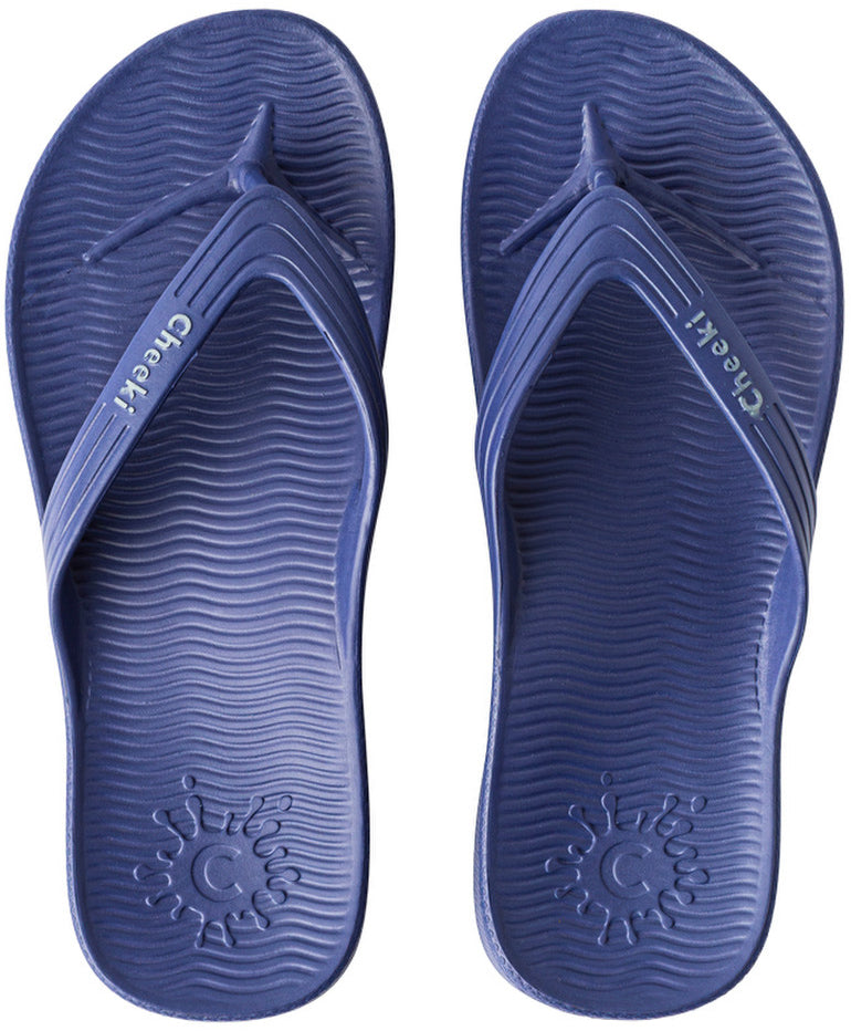 Cheeki Arch Support Thongs Black Mens Size