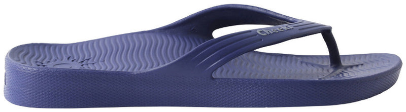 Cheeki Arch Support Thongs Black Mens Size