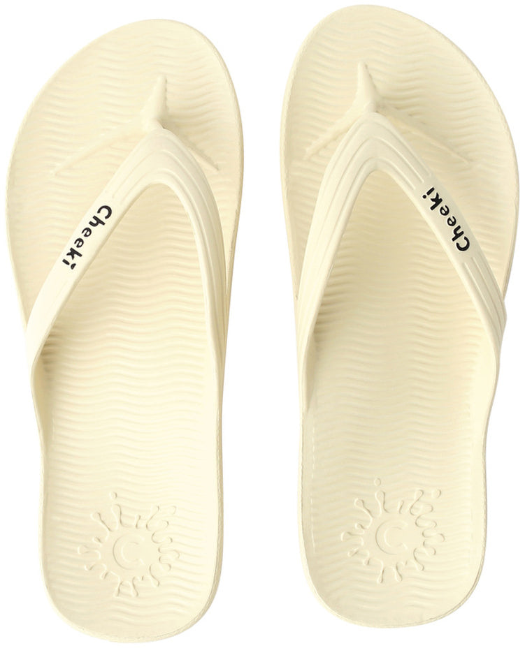Cheeki Arch Support Thongs Black Mens Size