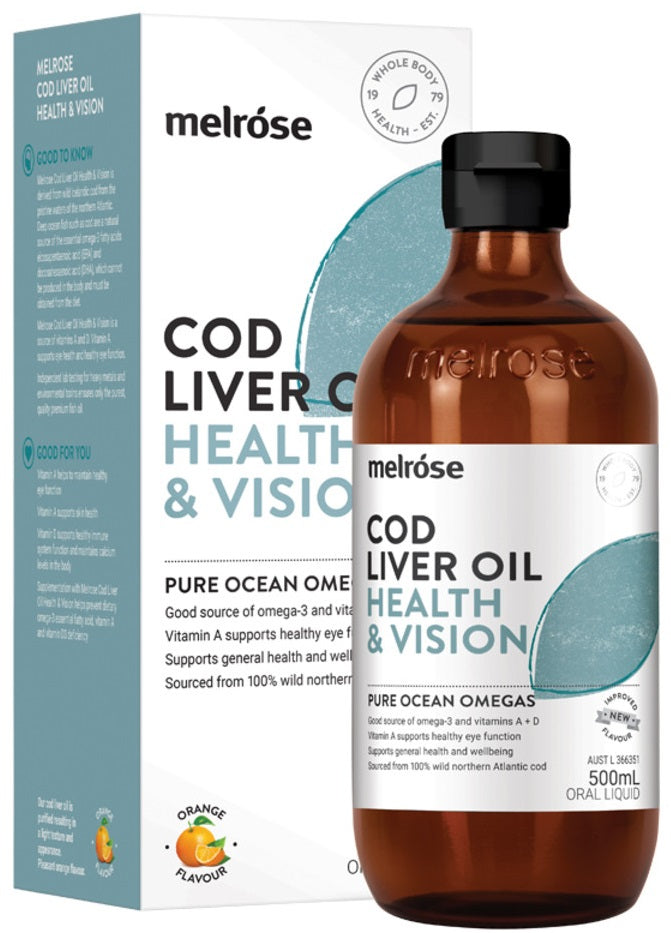 Melrose Cod Liver Oil (Health & Vision) 500ml