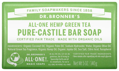 Dr. Bronner's Pure-Castile Bar Soap (Hemp All-One) 140g