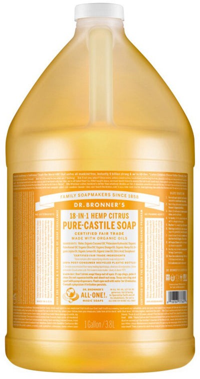 Dr. Bronner's Pure-Castile Soap Liquid (Hemp 18-in-1) 3.78L