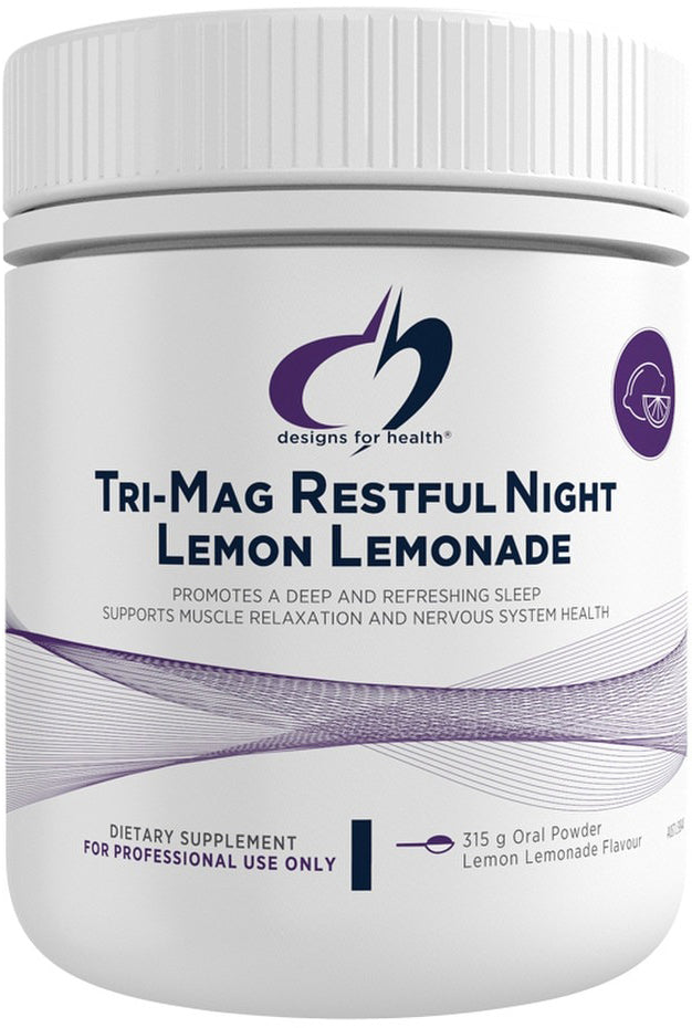 Designs For Health Tri-Mag Restful Night Lemon Lemonade Oral Powder 315g