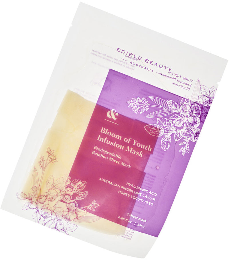 Edible Beauty Australia & Bloom of Youth Infusion Sheet Mask