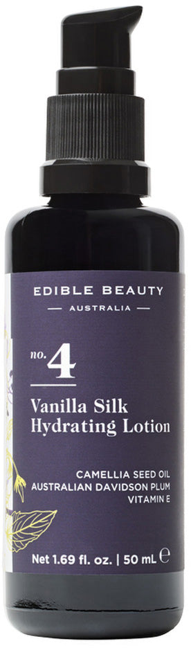 Edible Beauty Australia No. 4 Vanilla Silk Hydrating Lotion 50ml